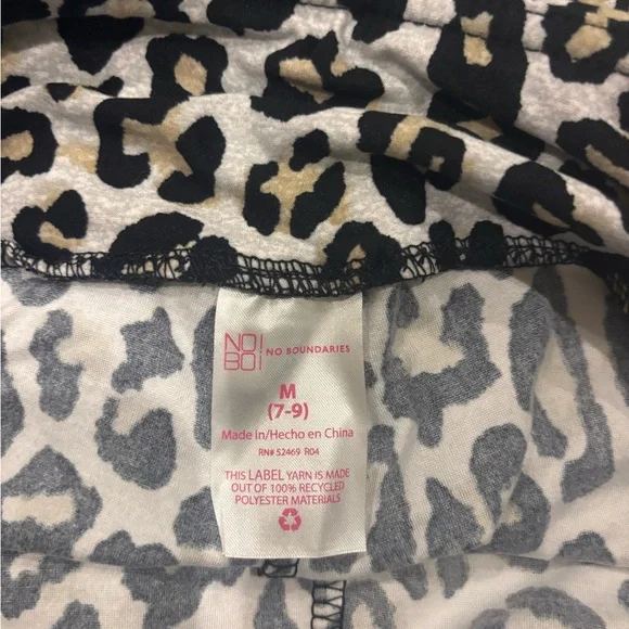 No Boundaries Leopard Print Bike Shorts - Picture 4 of 4